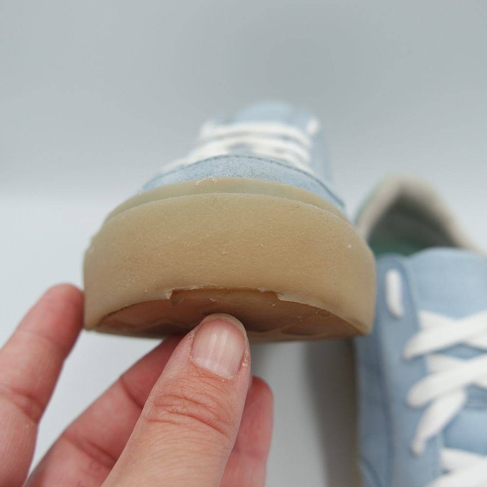 Dr Scholls Time Off Light Blue Platform Sneakers Womens Lace Up Gum Sole 8.5 - Picture 4 of 10